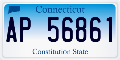 CT license plate AP56861