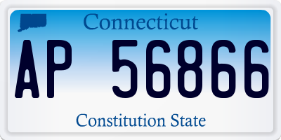 CT license plate AP56866