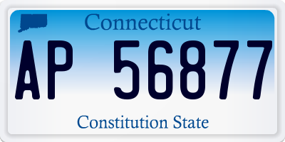 CT license plate AP56877