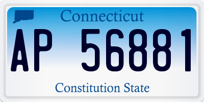 CT license plate AP56881