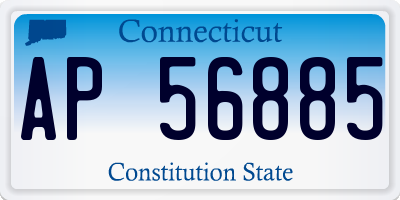 CT license plate AP56885
