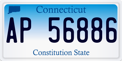 CT license plate AP56886