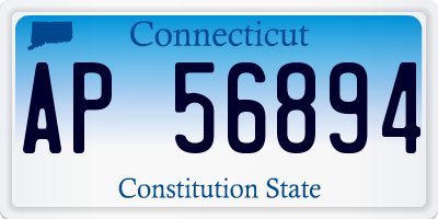 CT license plate AP56894