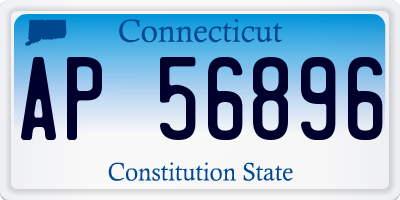 CT license plate AP56896