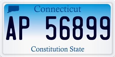 CT license plate AP56899