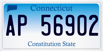 CT license plate AP56902