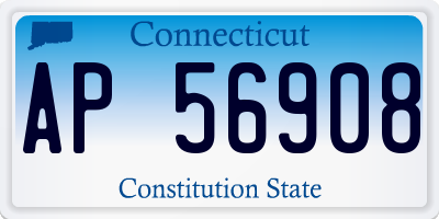 CT license plate AP56908