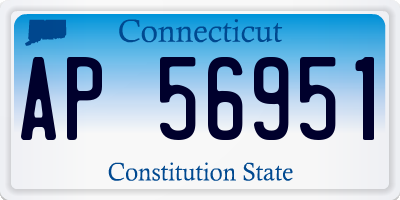 CT license plate AP56951