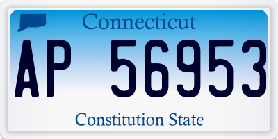 CT license plate AP56953