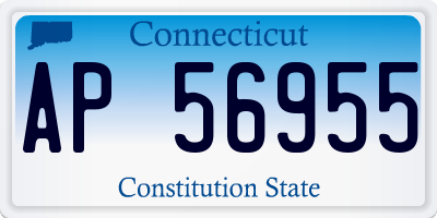 CT license plate AP56955