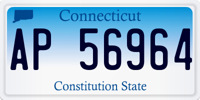 CT license plate AP56964