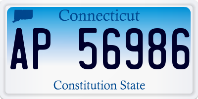 CT license plate AP56986