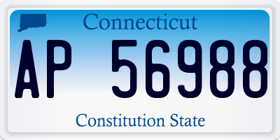 CT license plate AP56988