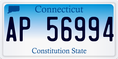 CT license plate AP56994