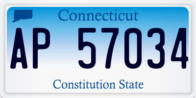 CT license plate AP57034