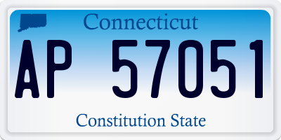 CT license plate AP57051