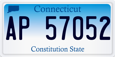 CT license plate AP57052