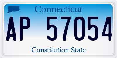 CT license plate AP57054