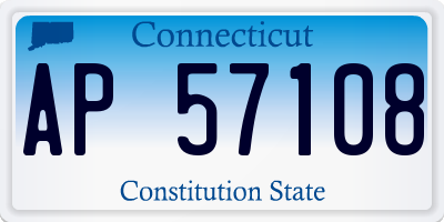 CT license plate AP57108