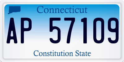 CT license plate AP57109