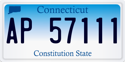 CT license plate AP57111