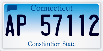CT license plate AP57112