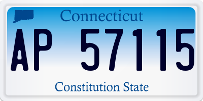 CT license plate AP57115