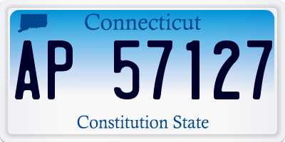 CT license plate AP57127