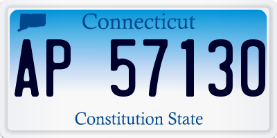CT license plate AP57130