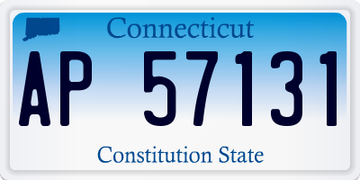 CT license plate AP57131