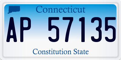 CT license plate AP57135