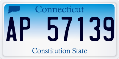 CT license plate AP57139