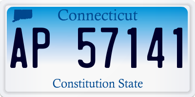 CT license plate AP57141