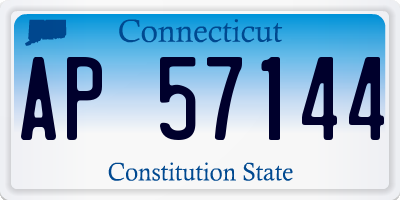 CT license plate AP57144