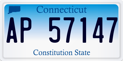 CT license plate AP57147