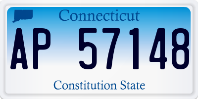CT license plate AP57148