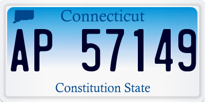CT license plate AP57149