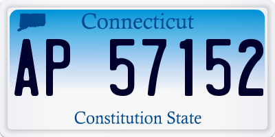 CT license plate AP57152