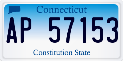 CT license plate AP57153