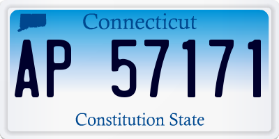CT license plate AP57171