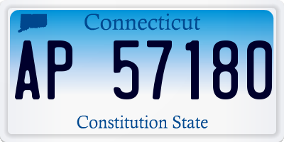 CT license plate AP57180