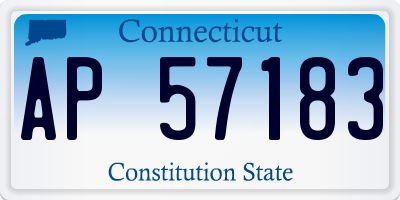 CT license plate AP57183