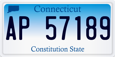 CT license plate AP57189