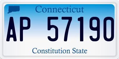 CT license plate AP57190