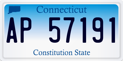 CT license plate AP57191