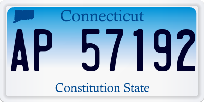 CT license plate AP57192