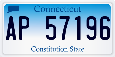 CT license plate AP57196