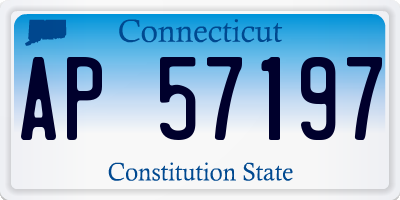 CT license plate AP57197