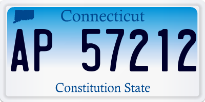 CT license plate AP57212