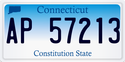 CT license plate AP57213